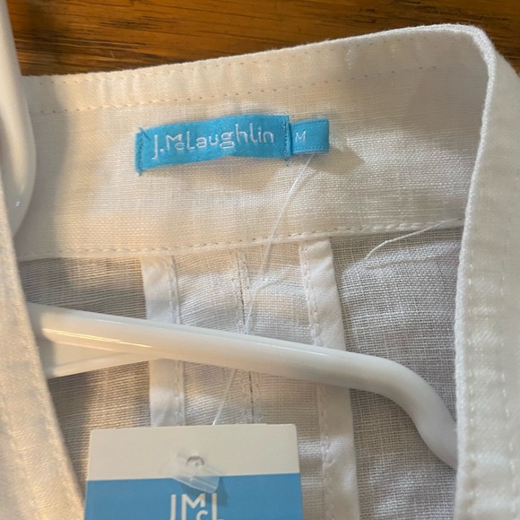 J.McLaughlin Long Sleeve Button Down linen top- NWT - Picture 6 of 8